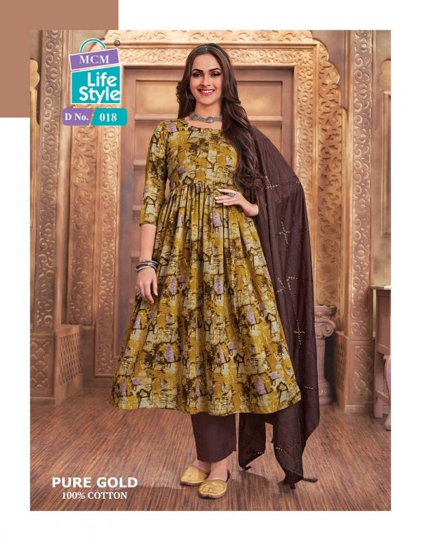 MCM Pure Gold Vol-1 – Anarkali Kurti With Pant Dupatta